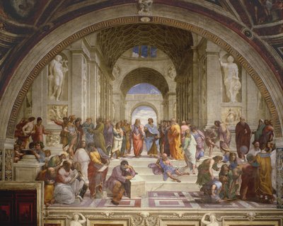 The School of Athens, from the Stanza della Segnatura by Raffaello Sanzio Raphael